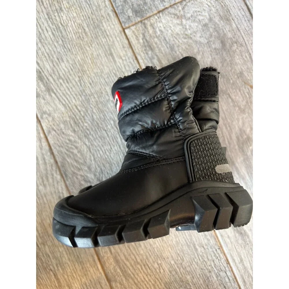 Hunter Intrepid Snow Boots 5T Black Insulated Puffer Winter 5 Toddler NWOT